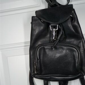 Mini Black Backpack